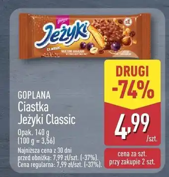 ALDI Ciastka Jeżyki Classic Goplana oferta