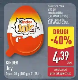 ALDI Słodycz Kinder Joy oferta