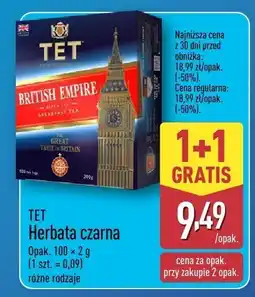 ALDI Herbata czarna TET British Empire oferta