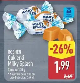ALDI Cukierki Milky Splash Roshen oferta
