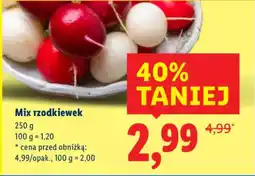 Lidl Mix rzodkiewek oferta