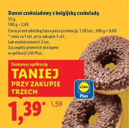 Lidl Donut czekoladowy z belgijską czekoladą oferta