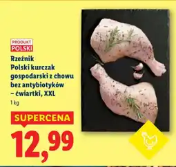 Lidl Rzeźnik Polski kurczak gospodarski z chowu bez antybiotyków - ćwiartki, XXL oferta