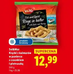 Lidl Sol&Mar Krążki z kalmarów w panierce z czosnkiem i pietruszką oferta