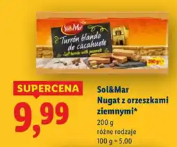 Lidl Sol&Mar Nugat z orzeszkami ziemnymi oferta