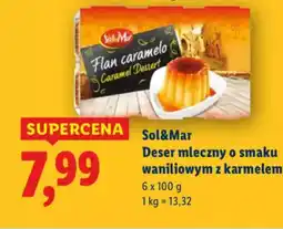 Lidl Sol&Mar Deser mleczny o smaku waniliowym z karmelem oferta