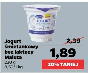 Netto Jogurt śmietankowy bez laktozy Maluta oferta