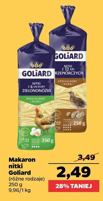 Netto Makaron nitki Goliard oferta