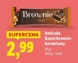 Lidl Amicake Baton brownie karmelowy oferta