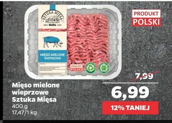 Netto Mięso mielone wieprzowe Sztuka Mięsa oferta