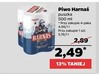 Netto Piwo Harnaś oferta