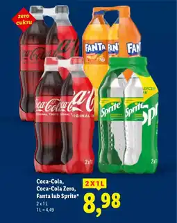 Lidl Coca-Cola, Coca-Cola Zero, Fanta lub Sprite oferta