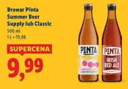 Lidl Browar Pinta Summer Beer Supply lub Classic oferta