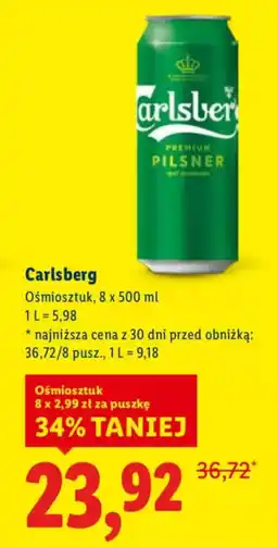 Lidl Piwo Carlsberg oferta