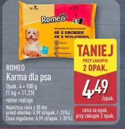 ALDI Karma dla psa Romeo oferta