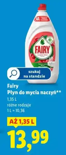 Lidl Fairy Płyn do mycia naczyń oferta