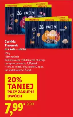 Lidl Coshida Przysmak dla kota - sticks oferta
