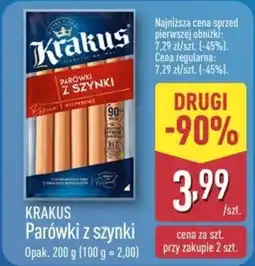 ALDI KRAKUS Parówki z szynki oferta