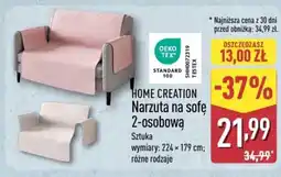 ALDI Narzuta na sofę 2-osobową Home Creation oferta