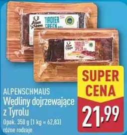 ALDI ALPENSCHMAUS Wędliny dojrzewające z Tyrolu oferta