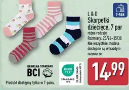 ALDI Skarpetki dziecięce L&D oferta