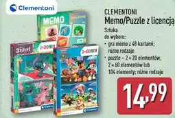 ALDI Clementoni Memo/Puzzle z licencją oferta