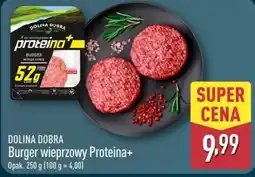 ALDI Burger wieprzowy Proteina+ Dolina Dobra oferta