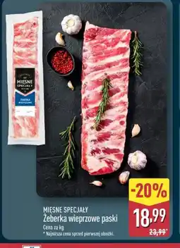 ALDI Zeberka wieprzowe paski oferta