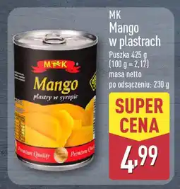 ALDI MK Mango w plastrach oferta