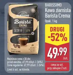 ALDI Barissimo kawa ziarnista barista crema oferta
