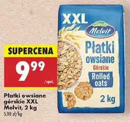 Biedronka Płatki owsiane górskie XXL Melvit oferta