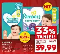 Kaufland Pieluszki dla dzieci 7 Pampers Active Baby oferta
