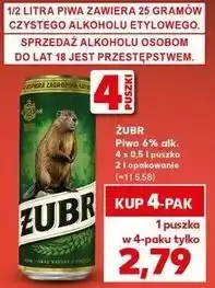 Kaufland Piwo Żubr 1768 oferta