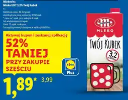 Lidl Mleko UHT 3.2% Twój Kubek 3.2% oferta