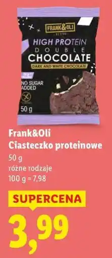 Lidl Ciasteczka proteinowe Frank&Oli oferta