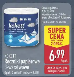 ALDI Kokett ręczniki papierowe 3-warstwowe oferta
