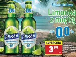 Biedronka Piwo Perła Limonka z miętą oferta