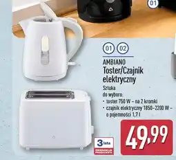 ALDI Ambiano toster/czajnik elektryczny oferta