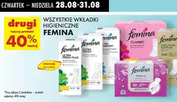 Biedronka Wkładki higieniczne Femina oferta