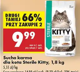 Biedronka Sucha karma dla kota Sterile Kitty oferta