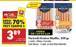 Biedronka Parówki z szynki Kraina Wędlin oferta