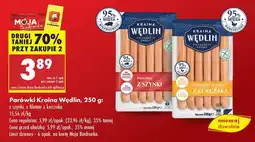 Biedronka Parówki z szynki/z filetem z kurczaka Kraina Wędlin oferta
