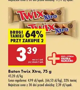 Biedronka Baton Twix Xtra oferta
