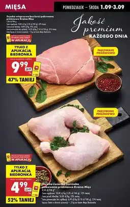 Biedronka Świeża ćwiartka kurczaka pakowana próżniowo Kraina Mięs oferta