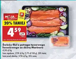 Biedronka Świeży filet z pstrąga łososiowego ze skórą Marinero oferta
