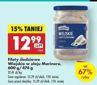 Biedronka Filety śledziowe Wiejskie w oleju Marinero oferta