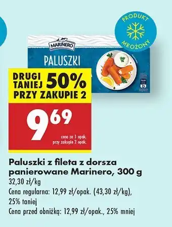 Biedronka Paluszki z fileta z dorsza panierowane Marinero oferta