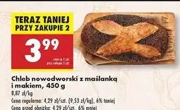 Biedronka Chleb nowodworski z maślanką i makiem Biedronka oferta