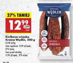 Biedronka Kiełbasa wiejska Kraina Wędlin oferta