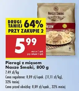Biedronka Pierogi z mięsem Nasze Smaki oferta